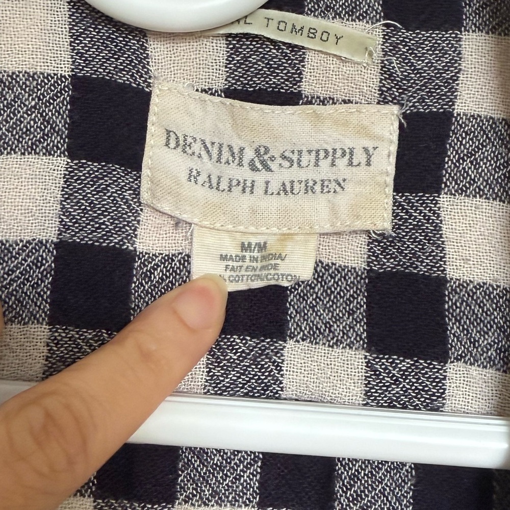 RALPH LAUREN: Long sleeve flannel - Size M - Picture 3 of 5